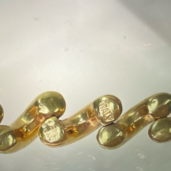 Vintage 14K Italy Gold San Marcos Macaroni Bracelet - Picture 11 of 13